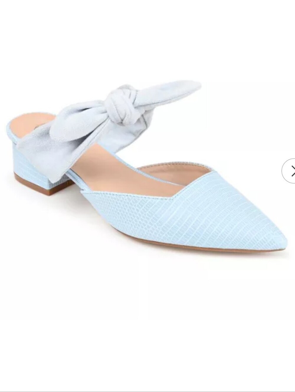 Journee Collection Melora Blue Slip-On Pointed Toe Mules Size 7